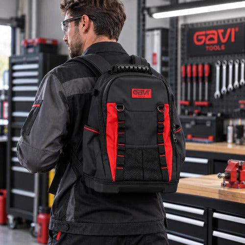 mochila ferramentas gavi tools 600d 9  + trena 5m legacy lufkin
