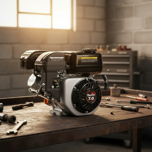 motor gasolina 7 hp 4 tempos 210cc toyama  chavetado te70 xp