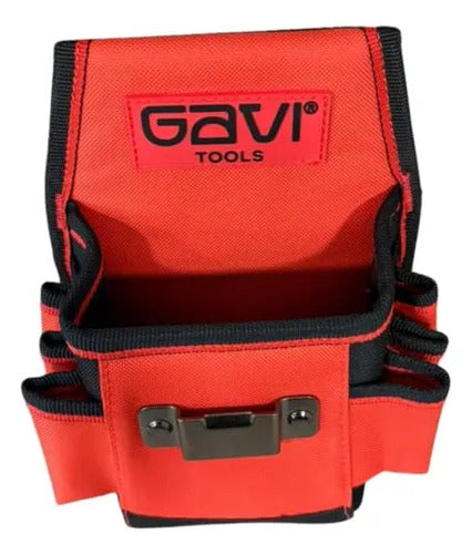 cinto porta-ferramentas gavi tools 600d vermelho 13x6x22 cm vermelho