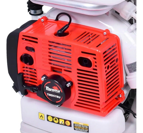 atomizador toyama a gasolina tmd57bu 56,5cc 3,3 hp branco