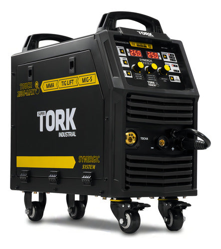 máquina de solda inversora mig mma touch 250s tork 220v