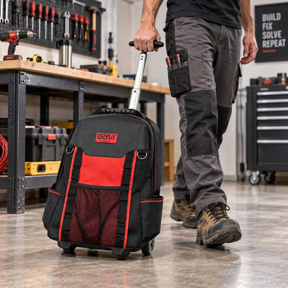 Mochila Ferramentas Gavi Tools Carrinho 600d + Parafusadeira Vonder PFV120